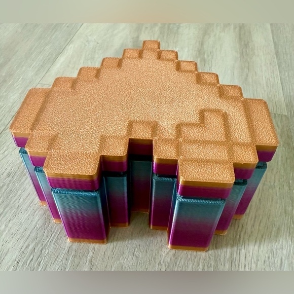 3D Printed Frustration Heart Jewelry Box Valentines Gift - Picture 8 of 15